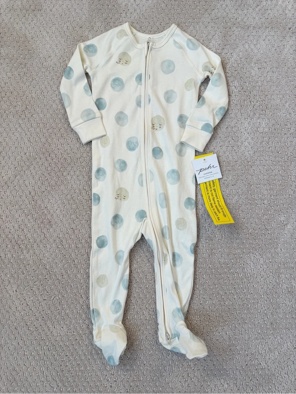 Pehr Zippered Footie Luna Dusk Baby Sleeper